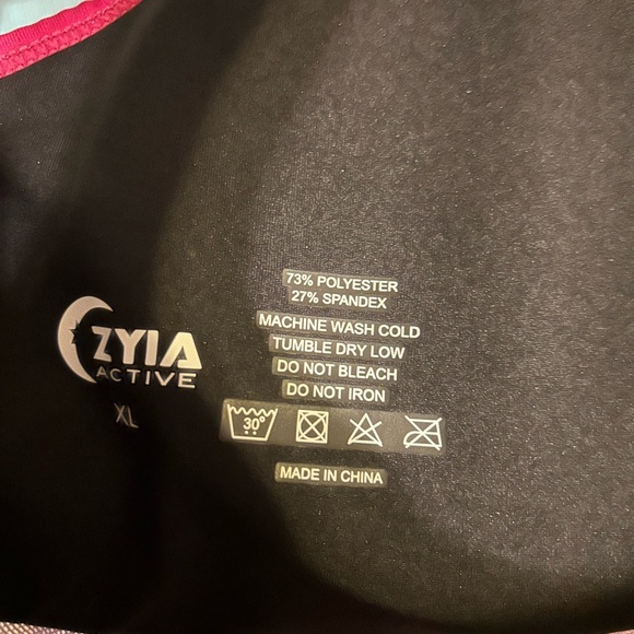 Zyia Active XL pink racer back sports bra - Picture 3 of 3
